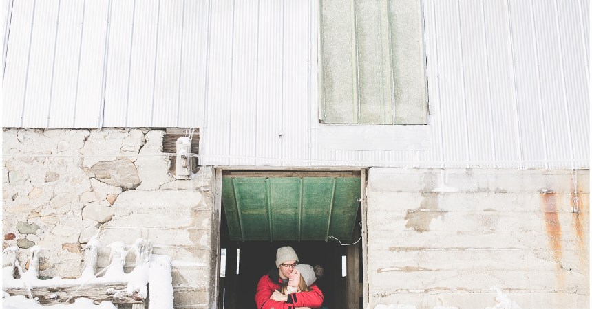 Ontario Winter Engagement Photography