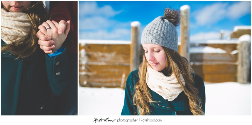 Barn Winter Engagement Photography