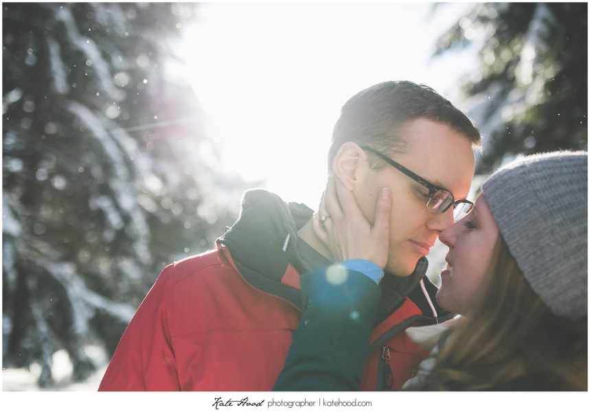  Brampton Winter Engagement Photography