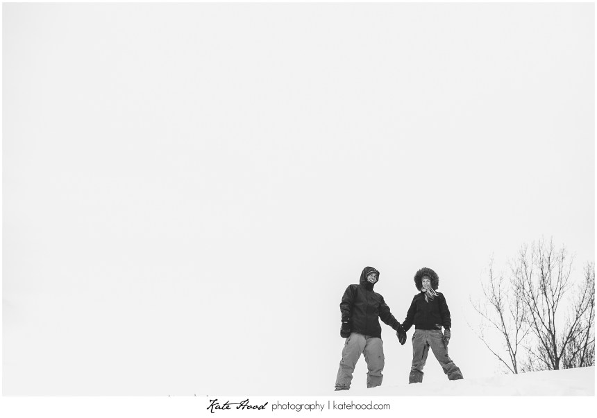 Fun Winter Engagement Photos