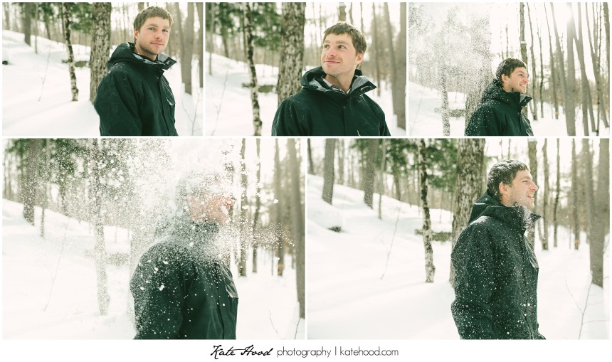 Muskoka Winter Engagement Photographs